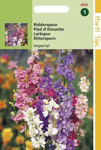 Hortitops Ridderspoor Bloemzaad - Imperial - Gemengd