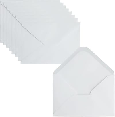 60 Witte Enveloppen B6 (17,5 x 12,5 cm) - Ideaal voor Brieven en Kaarten