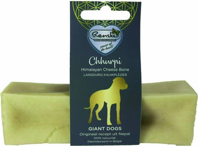 Renske Chhurpi Kauwkluif Giant - Natuurlijke Kaassnack Hond - 200 Gr, Glutenvrij