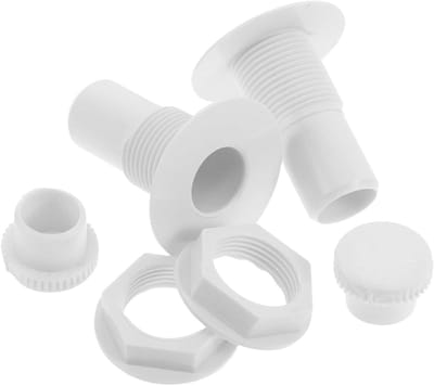 Vriezer Afvoerstoppers - Koelkast Deksels - Afvoer Dichten - Universeel Pasvorm - 2 Sets - Wit