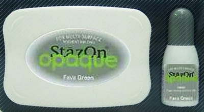 Inktkussen Stazon + Navulling, Fava green (1 st)