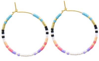 Oorbellen - ringen - oorringen - kralen - multicolor - goudkleurig - accessoire - sieraad - vrouwen - dames - zomer - vrolijk - tijdloos – hip