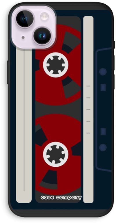 Case Company® - Hoesje geschikt voor iPhone 14 Plus hoesje - Here's your tape - Biologisch Afbreekbaar Telefoonhoesje - Bescherming alle Kanten en Schermrand