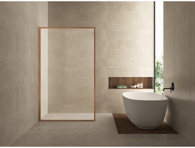 H&F Inloopdouche 140x200 cm – 8 mm Nano Helderglas – Geborsteld Koper – Square Douchewand