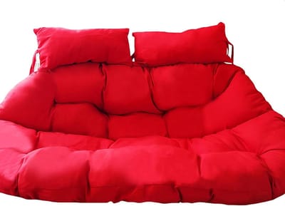 Stoelkussen Vervanging - Hangstoel Kussen - Buiten Ontspannen - Extra Dikke Vulling - 130x90cm - Geel