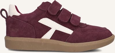 Ton & Ton Jongens Lage sneakers Filip - Bordeaux - Suède - Maat 34