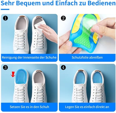 Dailygoods- Hielkussen 4 Paar - Hielbeschermers - Hielkussentjes voor Te Grote Schoenen - Ondersteuning bij Hielspoor - Geschikt voor Sneakers/Hoge Hakken - Comfortabel en Aanpasbaar - Inlegzolen