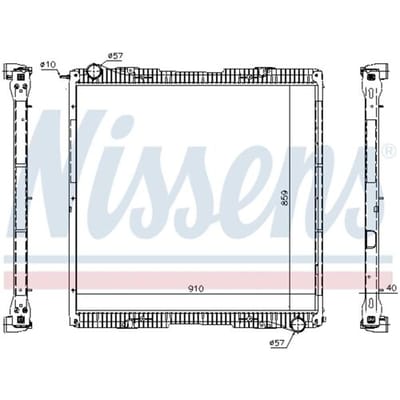 Radiator, motorkoeling NISSENS 67292