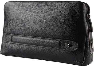 Dailygoods- Portemonnee Heren Vingerafdruk Beveiliging - Rits Portemonnee - Lederen Portemonnee - Creditcardhouder - Anti Diefstal - Unieke Automatische Herkenning - Smart Wallet