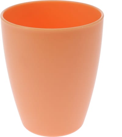 Excellent Houseware drinkbekers van onbreekbaar kunststof - 340 ml - oranje - kinderen - Limonade bekers - Campingservies - picknickservies