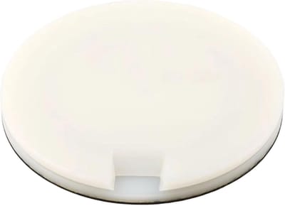 Snijtafel Rackets - Rubber Snijder - Tafeltennis Onderhoud - Robuuste Constructie - 24 cm Diameter - Wit
