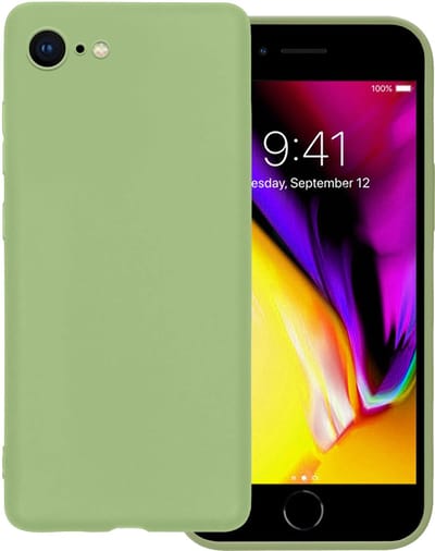 Hoes - Geschikt voor Apple iPhone 7 - Sterk & Shockproof - Hoesje Cover - Siliconen Case - Groen