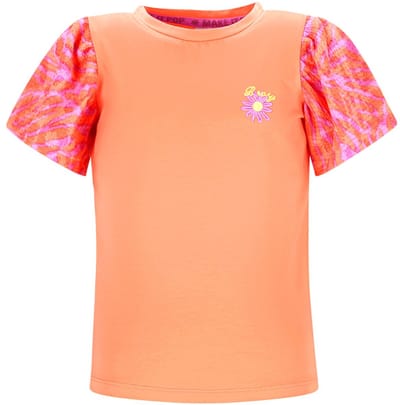 B.Nosy Y602-5413 Meisjes T-Shirt Oranje - Maat 98