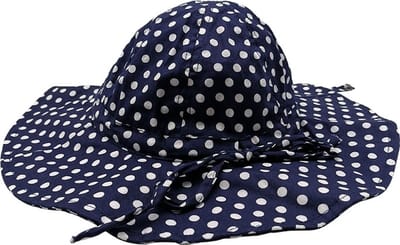 Baby hat polka blauw