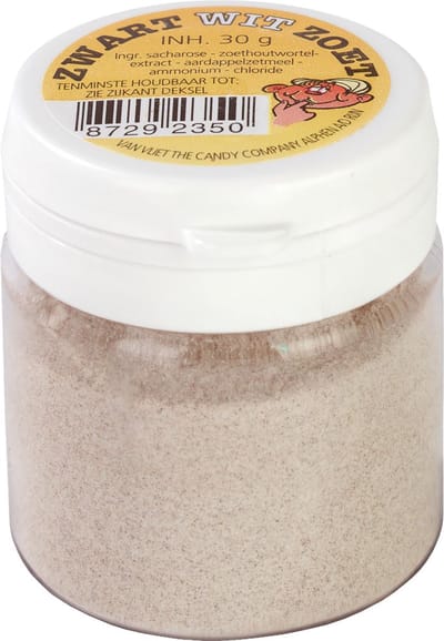 Van vliet Zwart Wit Zoet Pot 30 gr