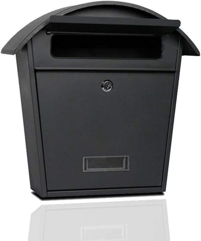 Brievenbus Muurbevestiging - Brievenbus Buiten - Post Ontvangen - Grote Capaciteit - 25x11x38CM - Zwart