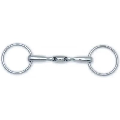 2-rings gebogen paardenbit met dubbele pauze HFI