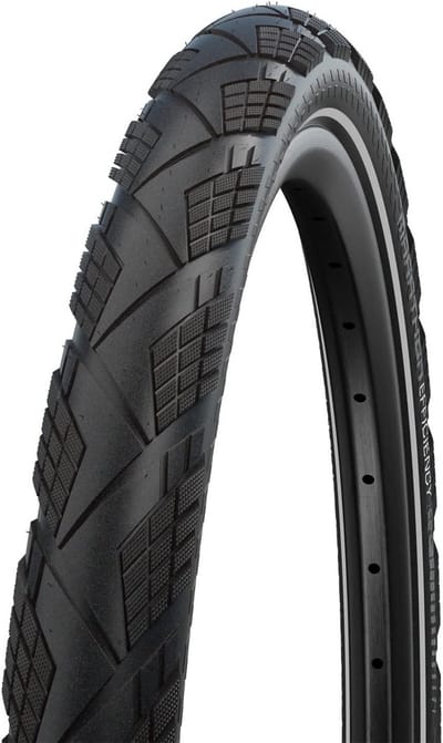 Hoogwaardige Stadsfiets Buitenband 28x1.60 Zwart Met V-Guard Anti-Lek Bescherming
