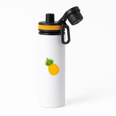 Hacebo® - Ananassen waterfles met draaidop oranje - Ananas - Fruit liefhebbers - Tropisch fruit - vrucht - gezond eten - water fles - 850ML