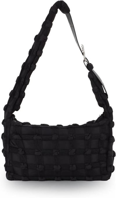 Grote en Lichte Nylon Boodschappentas voor Dames - Gewatteerde Hobo Schoudertas