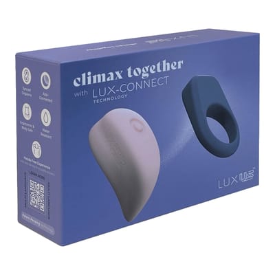 LUXUS - Luxus - Interactieve seksspeeltjes voor koppels, bestuurbaar via app - roze/blauw