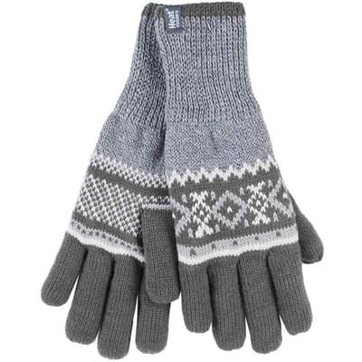 Heat Holders - Nordic Fleece gevoerde herenhandschoenen - Gray (Karlstad)