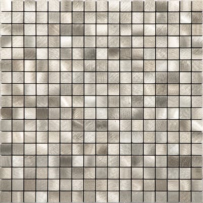 Zelfklevende Mozaïek Tegel - Afimera Mini Blokjes - Geborsteld Goud - 265x265x4mm