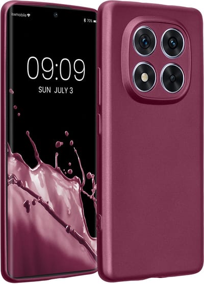 kwmobile metallic telefoonhoesje van TPU - geschikt voor Xiaomi Redmi Note 14 Pro 5G / Poco X7 - Flexible case voor smartphone - In metallic lila