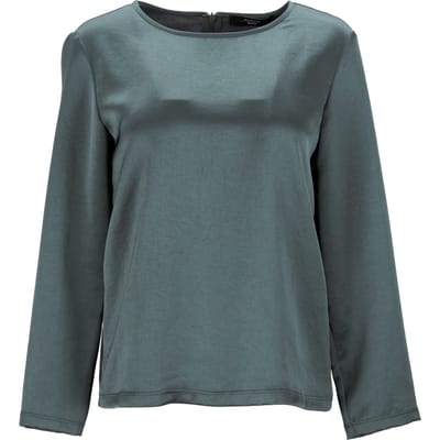 Max Mara Weekendblouse met lange mouwen in groen polyester