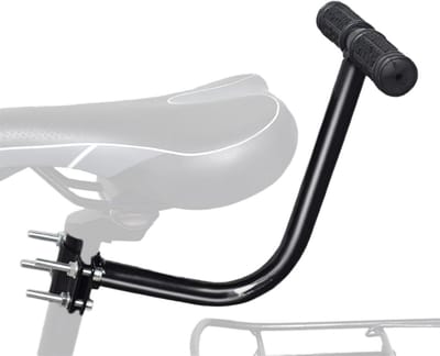 Fietszadel met Rugleuning en Voetensteunen voor Extra Comfort en Veiligheid