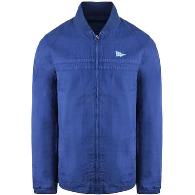 Vans Off The Wall Long Sleeve Zip Up Collared Blue Herenjas V0PIFWC