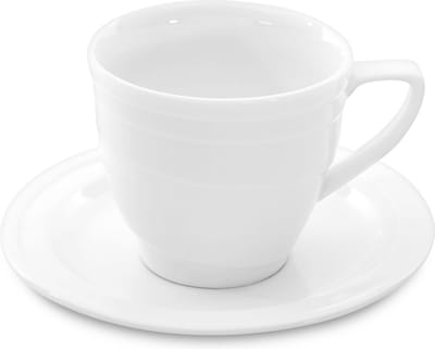 Koffiekopje & schoteltje, Wit - Porselein - BergHOFF|Hotel Line