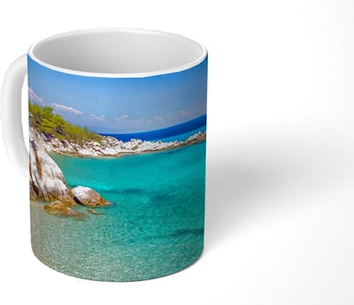 Mok - Koffiemok - Zee - Strand - Zomer - Mokken - 350 ML - Beker - Koffiemokken - Theemok