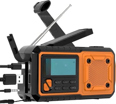 Lexium Noodradio solar opwindbaar - Radio - Noodradio - Weerradio - Radio voor Noodgevallen - Nood - Muziek - Nieuws - Noodpakket - Rampen - Praktisch - Zonneenergie