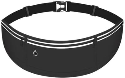 Hardloopriem - Hardloop Heupband - Hardloopband telefoon - Sport Heupband - Running Belt - Sportband - Telefoonhouder - Reflecterend - Waterafstotend - Zwart