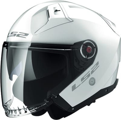 LS2 OF603 Infinity II Solid Gloss Wit Jethelm - Helm