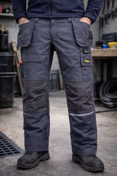 Werkbroek Snickers Workwear – Stretch – Kniebescherming – Grijs/Antraciet – Maat 112 (W39/L30)