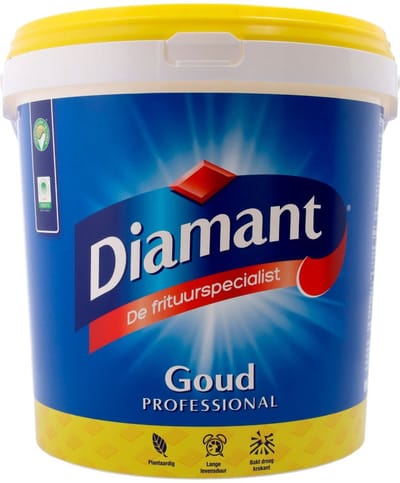 Diamant Frituurvet vloeibaar professional, goud - Emmer 10 liter