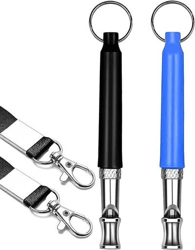 2 Stuks Hondenfluit met Lanyard voor Effectieve Honden Training - Ultrasone Fluit voor Hondengedrag en Communicatie