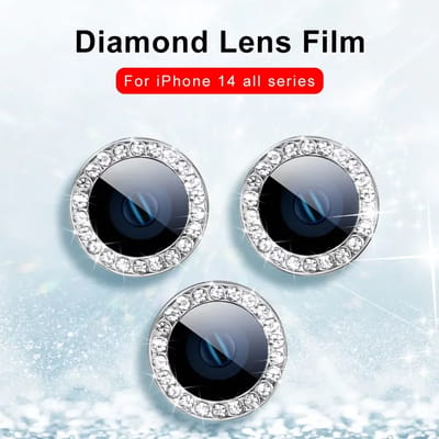 9D Achter Diamant Lens Protector Voor Iphone 17 Pro Max Air Camera Gehard Glas Voor Iphone 14 15 16 Pro max Ring Cover Case Film