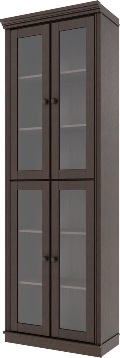 Anita- Boekenkast Glazen Deuren 4 pcs HL