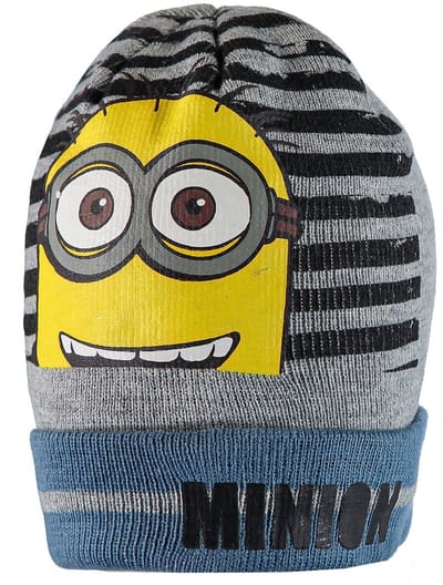 Minions muts voor kinderen – Gele wintermuts – Warm en zacht – Officiële licentie