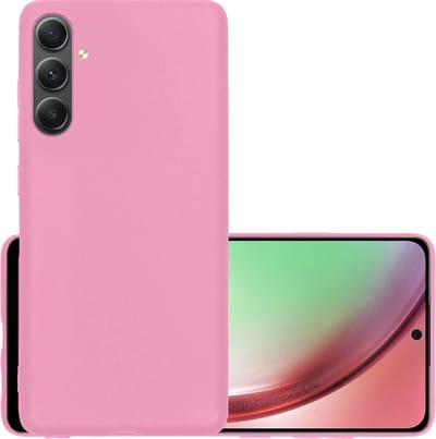 Hoesje - Geschikt voor Samsung Galaxy A54 - Sterk & Shockproof - Hoes Cover - Siliconen Case - Lichtroze