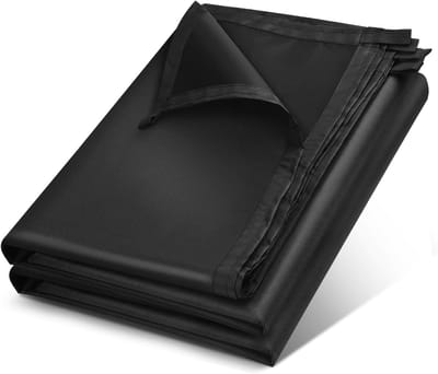 Waterdicht Zeildoek - Outdoor Tarp - Bescherming Buiten - Versterkte Singellussen - 3.0 m x 3.7 m - Zwart