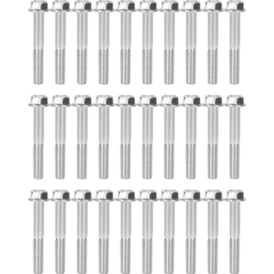 30 Pièces Vis M8x55 Boulon Cylindrique Accessoire pour Générateur à Essence 168F 170F 2kw-3kw