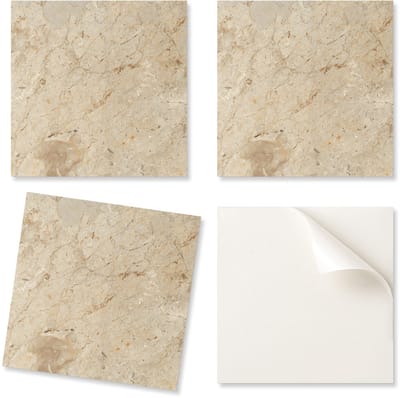Vinyltegels met decoratief natuursteenpatroon voor keuken of badkamer, 20x20x20 cm