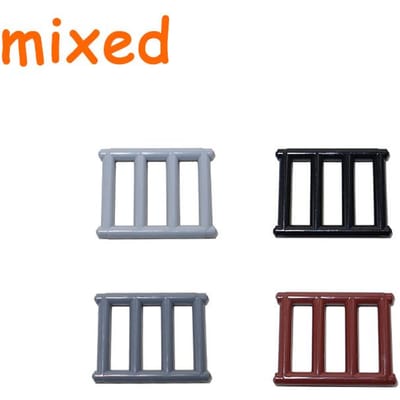 Fence City Uitbreidingen Bouwsteen MIJN EIGEN CREATIE Onderdeel Balustrade Traphek Ladderbeschermer Stang Kasteel Tuin Boerderij Militair Monteren Steen 10pcs