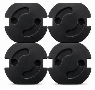 Knaak Stopcontact Beveiliging 4 Stuks - Zelfklevend - Bescherming - Kind - Baby - Veiligheid - Zwart