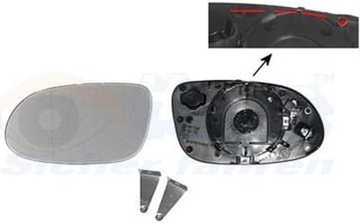 VanWezel 3014837 - Miroir rétroviseur gauche pour Mercedes A w168 de 1997 à 2004