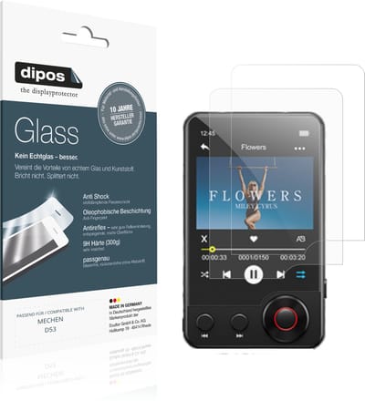 dipos – 2x Matte Pantserfolie geschikt voor MECHEN D53 | 9H Screenprotector